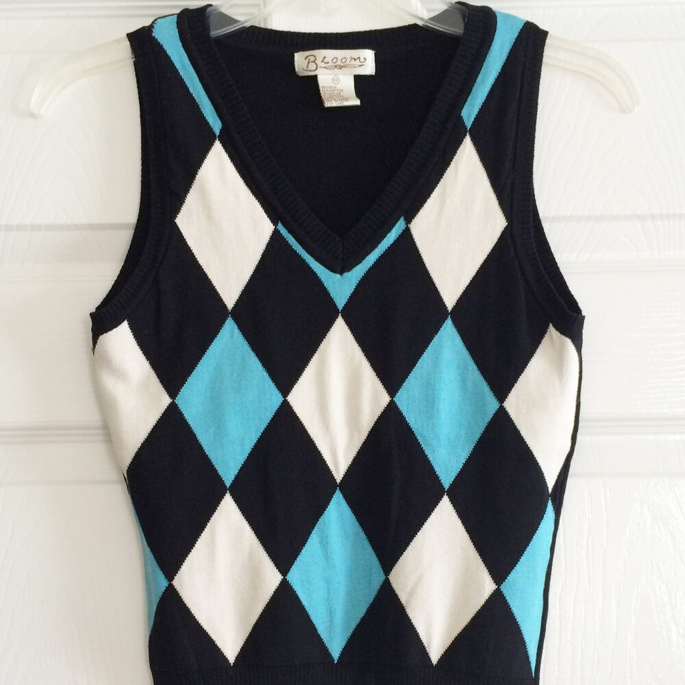 BLOOM KNIT VNECK VEST SIZE PP